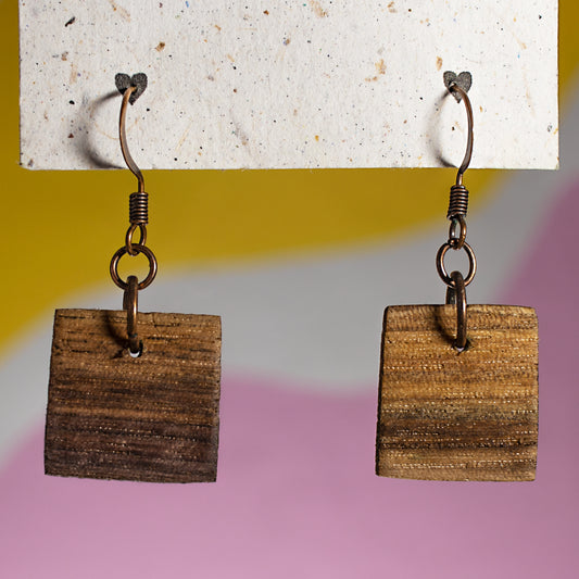 wood(ears) Earrings IV