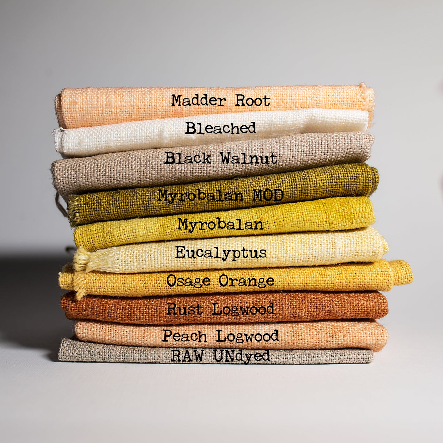 Botanically Dyed Linen Swatch Pack